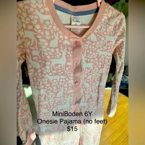 Mini Boden Onsie Pajama (retired print)